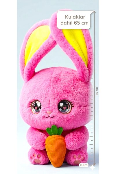 Pufline Cute Plush (Rabbit) Carrot Rabbit Toy and Bag Large Size 40 cm