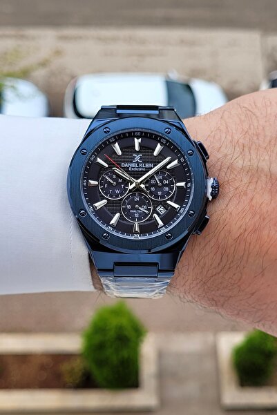 Daniel Klein Navy Blue Color 44.5 mm 2 Year Warranty Internal Indicators Acti...