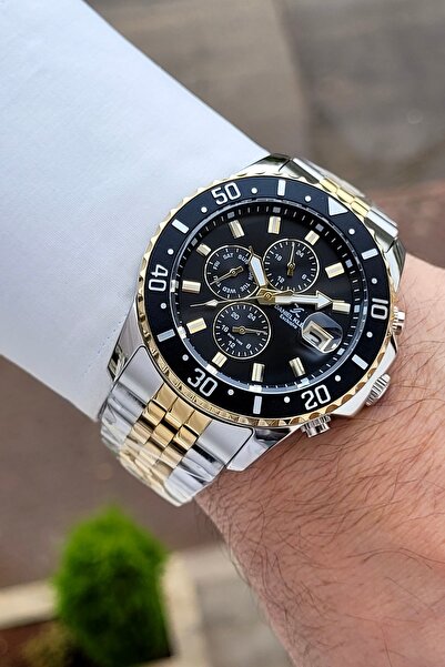 Daniel Klein Kadranı Black Kordonu Sarı Silver Renk 45 Mm 24 Ay Garantili Gös...