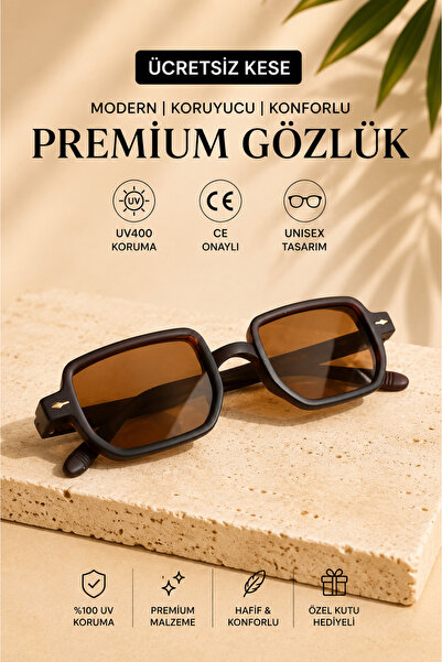 WATCHOFROYAL Royal Eyewear Re1022 Koyu Kahve Güneş Gözlüğü