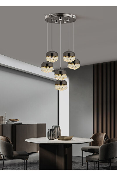 Apliqa GEMMA PLATİN 4LÜ 43 WATT LED AVİZE