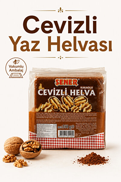 Şener Summer Halva with Nuts and Walnuts Vacuum Packing 350 Gr
