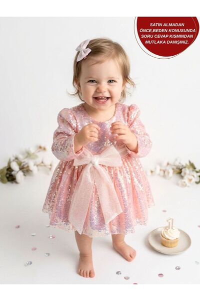 aysskids Lotus Sequin Sequin Holiday Special Day Birthday Girl Children's Par...