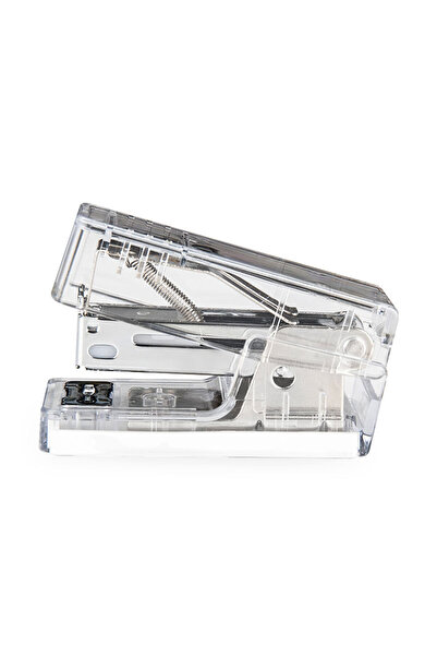 Deli Mini capsator cu 12 fante 24/6 NUSIGN transparent