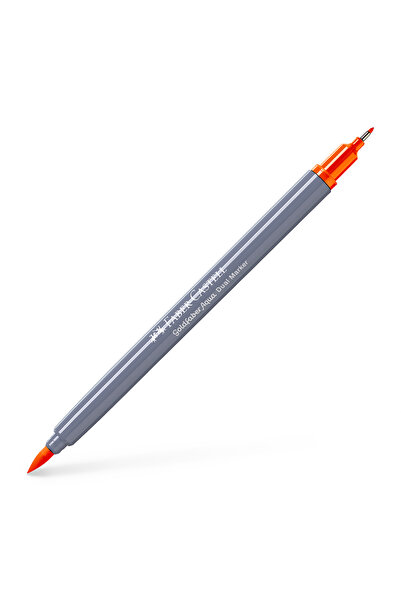 Faber Castell Marker solubil cu două vârfuri, portocaliu glazurat, 113 FABER-...