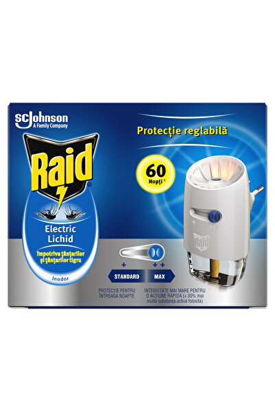 Raid Dispozitiv electric + Rezervă lichidă 36ml 60 nopți