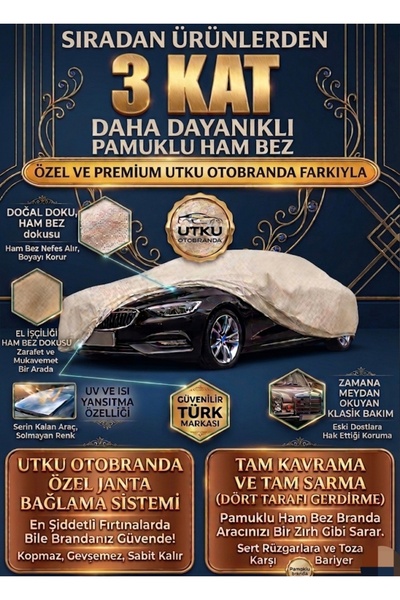 Utku otobranda Ferhan gün Ham bez Doblo Uyumlu Araba Brandası, Güneş Brandası,oto Branda Keten araca özel