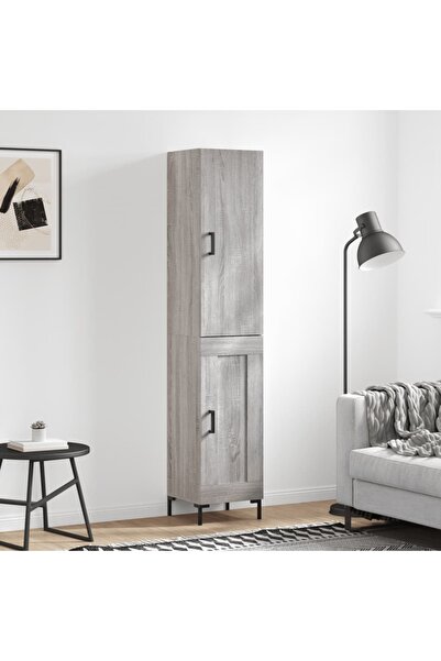 Concept Dulap înalt, gri sonoma, 34,5x34x180 cm, lemn prelucrat