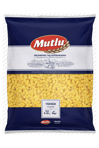 Mutlu Makarna Mutlu Yüksük Makarna 5 Kg