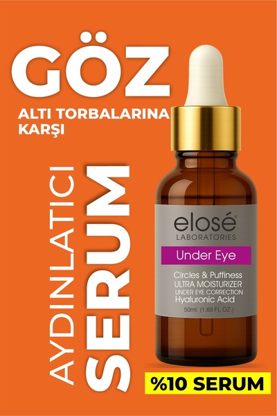 Elose Gözaltı Morluğu, Torbalanma, Şişlik ve Yaşlanma Karşıtı Göz Altı Serumu...