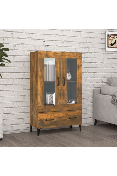 Concept Dulap înalt, stejar fumuriu, 70x31x115 cm, lemn prelucrat