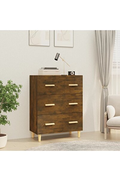 Concept Servantă, stejar fumuriu, 70x34x90 cm, lemn prelucrat