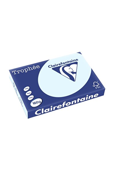 Clairefontaine Χαρτόνι Α3 160 γρ./τ.μ. απαλό χρώμα 250 φύλλα/κουτί μπλε