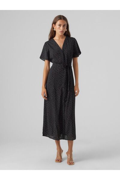 Vero Moda Hemdblusenkleid VMSIDRA Langes Kleid