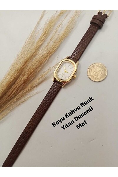 KOMBİNOLOJİ Minimal Tasarım Mihrimah Model _ Gold Renk Kasa _ Kadın Kol Saati...