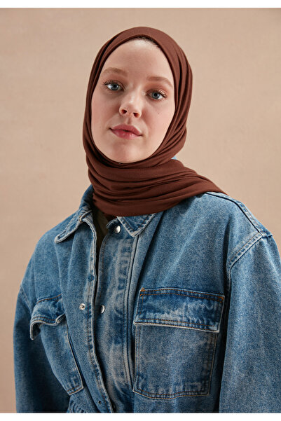Freshscarfs Penye Şal Çikolata Kahve