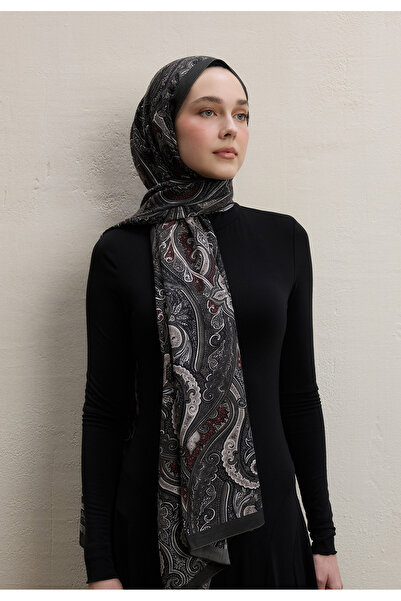 Freshscarfs Füme Ember Desen Şal