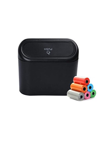 Arabest Portable Car Trash Can with Lid, Leakproof Mini Bin for Vehicle & Hom...