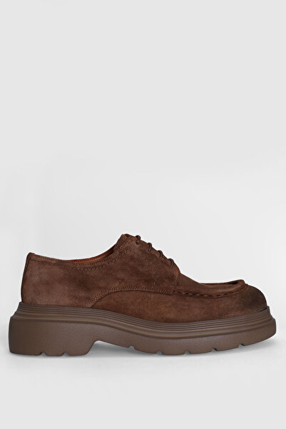 Lufian Logan Men's Leather Shoes Camel Hair