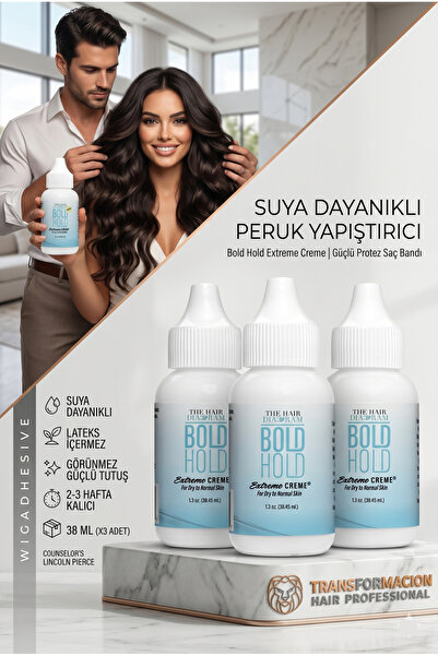 Transformacion 3 lü Protez Saç Yapıştırıcı - Peruk ve Keratin Kaynak Saç Görü...