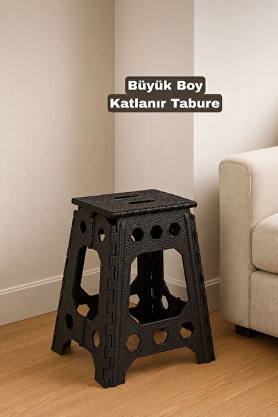 Funny Life Büyük Boy Katlanır Tabure - Günlük Kullanım Çok Amaçlı Tabure - Ka...