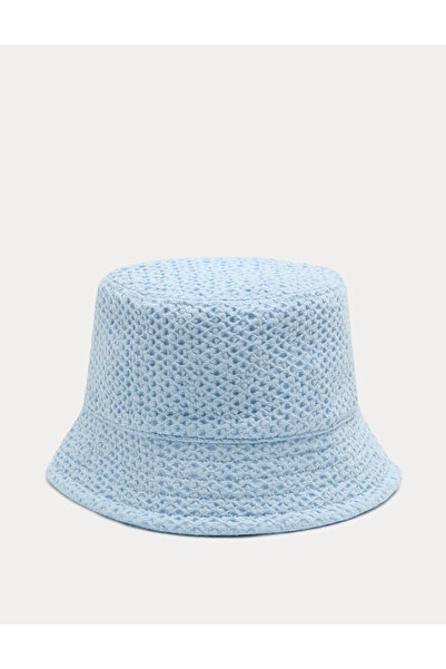 Marks & Spencer Saf Pamuk Dokulu Bucket Şapka
