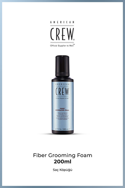 American Crew Fiber Grooming Foam 200 ml – Erkek Saç Şekillendirici Köpük Ort...