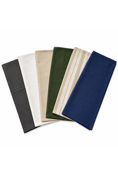 Wellstil Premium |   50 Σετ Μικτές Λινές Χαρτοπετσέτες 40 x 40 cm