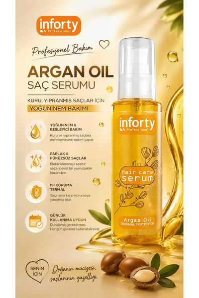 İNFORTY Argan Yağı Saç Serumu 100ml