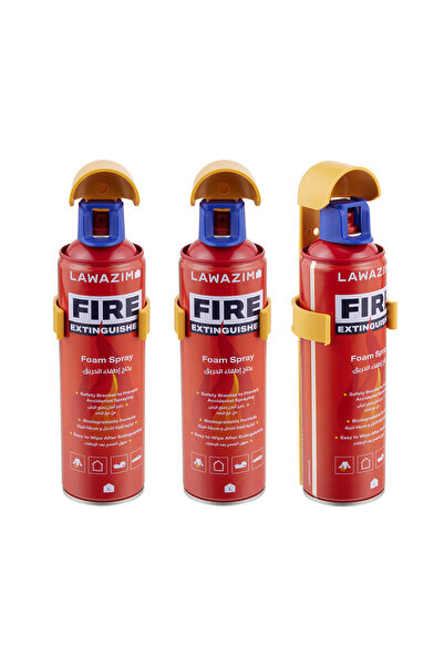 Lawazim 3-Piece Flame Control Foam Spray - 1000ml - Portable Flame Resistant ...