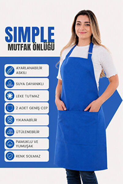 sevilya Simple ayar askılı mutfak önlüğü