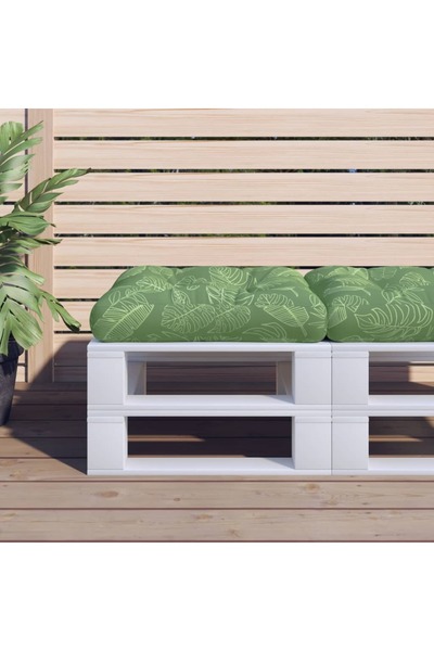 Concept Pernă pentru paleți model frunze 58x58x10 cm, țesătură Oxford