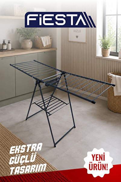 Fiesta Fs-131 Askora Kırılmaz Zırhlı EXTRA KALIN BORULU Çamaşır Kurutma Askısı