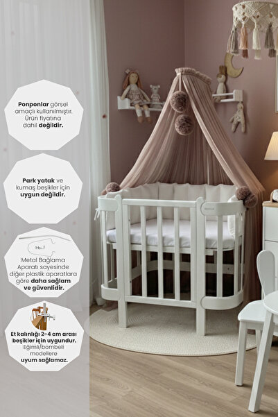 Kiddy Happy Vizon Beşik Cibinliği Ve Cibinlik Aparatı