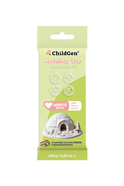 ChildGen 250gr Hava ile Kuruyan Beyaz Modelleme Kili
