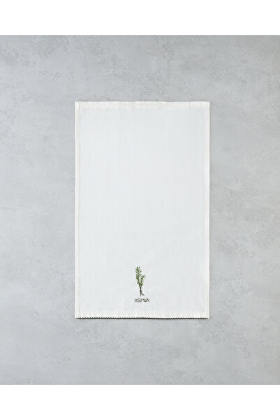 English Home Sage Pamuk Kurulama Bezi 30x50 cm Beyaz - Yeşil