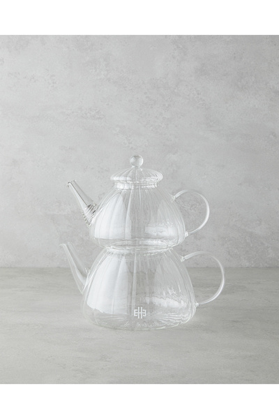 English Home Evelyn Borosilikat Çaydanlık 650 – 1300 ml Şeffaf