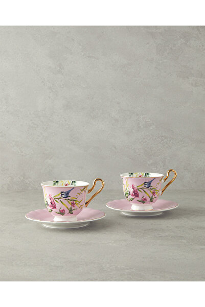 English Home Vanilla New Bone China Çay Fincanı Takımı 4 Parça 2 Kişilik Açık...