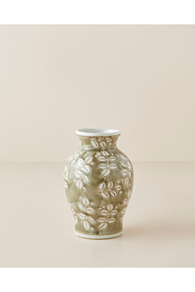 English Home Valera Porselen Vazo 15,5 cm Yeşil