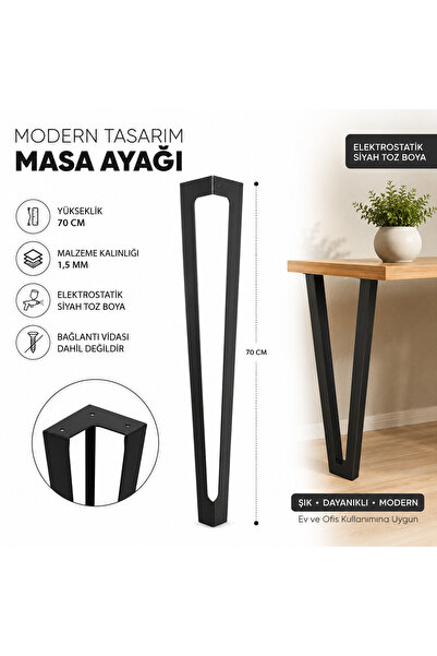 FBT Masa Ayağı Metal Masa Ayağı(1ADETTİR) 70 cm