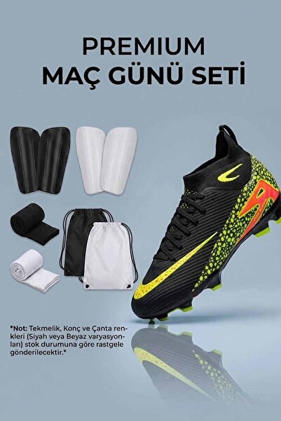 rekorsport Set de fotbal Crampon Halı Saha - Protecție pentru tibie, geantă p...
