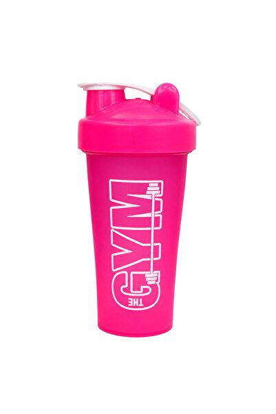 COOL SHAKER جيم شيكر 650 مل مع مقياس وغطاء مانع للتسرب باللون الوردي