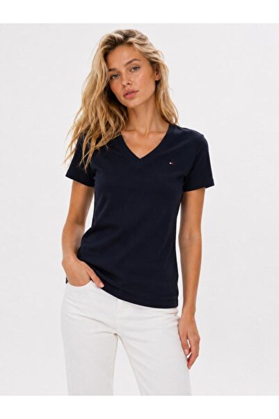 Tommy Hilfiger Slim Fit V - Neck Organic Cotton T-Shirt