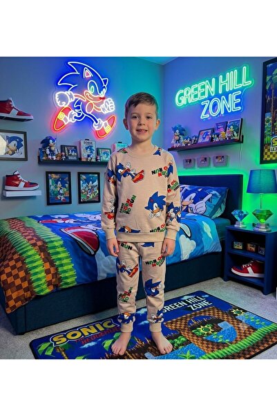 Pajama Shop Set de pijamale de iarnă cu mânecă lungă, din bumbac, culoare bej...