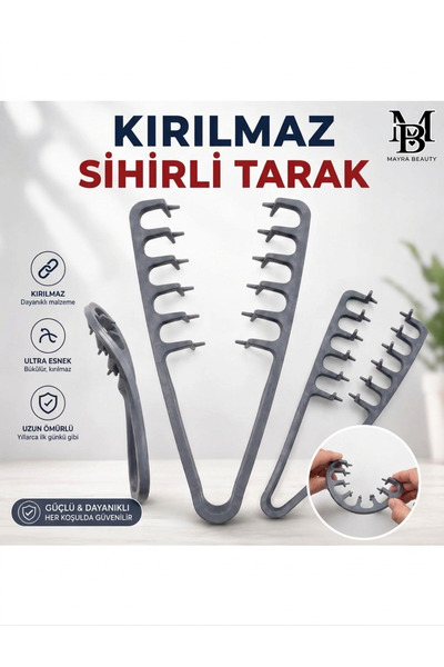 PİRAYE AKSESUAR Mucizevi Tarak •Sihirli Tarak • Ultra Yüksek Kaliteli Kırılma...