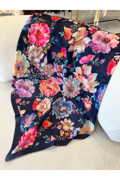 Modario Si̇yane Natural Scarf Pattern 4 - 13