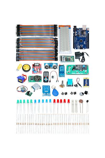 ATOLYE ELEKTRONİK Arduino İleri Seviye Kutulu Eğitim Seti - 86 Parça