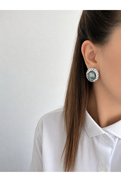 YENGEÇ Vintage Model Steel Earrings