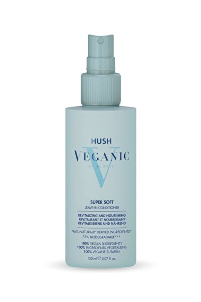 HUSH Veganic Super Soft Yumuşaklık ve Parlaklık Veren Durulanmayan Saç Kremi 150 ml
