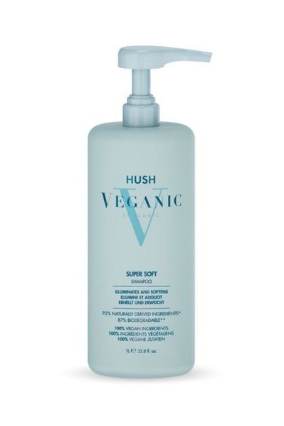 HUSH Veganic Super Soft Yumuşaklık ve Parlaklık Veren Şampuan 1000 ml